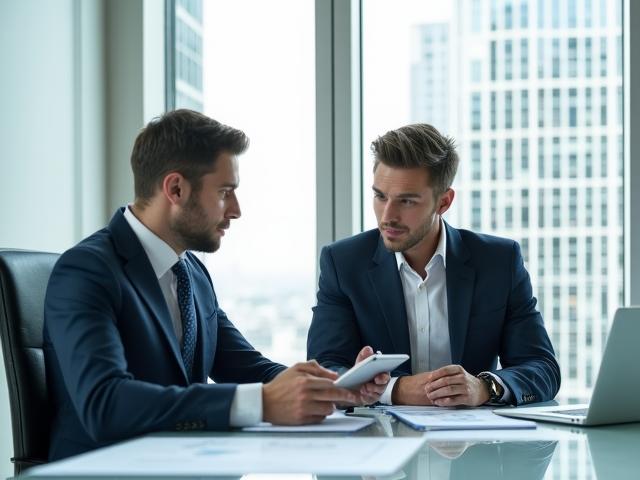 AIガバナンス戦略を議論するプロフェッショナルな光景